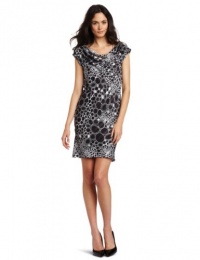 Jones New York Women's Drape Neck Dress Jones New York Women's Drape Neck Dress