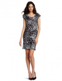 Jones New York Women's Drape Neck Dress