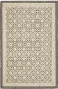 Area Rug 6x9 Rectangle Transitional Anthracite - Light Grey Color - Safavieh Courtyard Rug from RugPal Area Rug 6x9 Rectangle Transitional Anthracite - Light Grey Color - Safavieh Courtyard Rug from RugPal