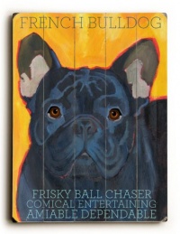 French Bulldog 12x16 Artistic Bamboo Sign by Ursula Dodge French Bulldog 12x16 Artistic Bamboo Sign by Ursula Dodge