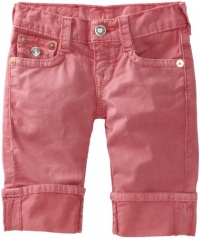 True Religion Girls 2-6X Sophie Capri Roll Up Short, Hu Hot Pink, 2 True Religion Girls 2-6X Sophie Capri Roll Up Short, Hu Hot Pink, 2