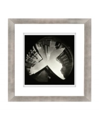 A New York icon turned upside down. This fisheye view of the Empire State Building offers a fresh perspective on the city's mightiest skyscraper. With a handsome wood frame from Lauren Ralph Lauren. A New York icon turned upside down. This fisheye view of the Empire State Building offers a fresh perspective on the city's mightiest skyscraper. With a handsome wood frame from Lauren Ralph Lauren.