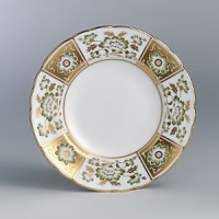 Royal Crown Derby has produced only the finest English bone china for over 250 years. Derby Panel Green is adorned with intricate green and gold floral designs that feel fresh, rich, and timeless. Royal Crown Derby has produced only the finest English bone china for over 250 years. Derby Panel Green is adorned with intricate green and gold floral designs that feel fresh, rich, and timeless.