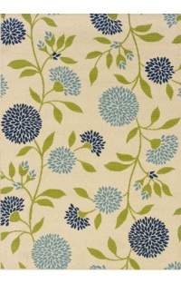 Granville Rugs Coastal Indoor/Outdoor Area Rug, Ivory/Blue/Green, 3' 7 x 5' 6 Granville Rugs Coastal Indoor/Outdoor Area Rug, Ivory/Blue/Green, 3' 7 x 5' 6