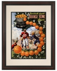 Football memorabilia at its finest. This vibrantly restored cover from the 17th annual Orange Bowl paid tribute to the many championships that came before it, but it was the Tigers who came away with the win in 1951. The final score: Clemson: 15; Miami: 14. Football memorabilia at its finest. This vibrantly restored cover from the 17th annual Orange Bowl paid tribute to the many championships that came before it, but it was the Tigers who came away with the win in 1951. The final score: Clemson: 15; Miami: 14.