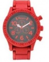 RayNell Color Domination Red XL Men's watch Red Metal Band N Case