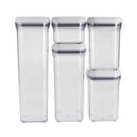 OXO Good Grips 5-Piece POP Container Set, White OXO Good Grips 5-Piece POP Container Set, White