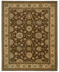 Floral medallions connected by a complex labyrinth of vines distinguish the well-composed design of this rug. Machine woven from the highest quality wool and meticulously dyed for a richly varied color palette to bring a unique accent of luxury to the home. Floral medallions connected by a complex labyrinth of vines distinguish the well-composed design of this rug. Machine woven from the highest quality wool and meticulously dyed for a richly varied color palette to bring a unique accent of luxury to the home.