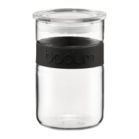 Bodum Presso 20-Ounce Glass Storage Jar, Black Bodum Presso 20-Ounce Glass Storage Jar, Black
