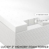2 Lucid by LinenSpa Ventilated Memory Foam Mattress Topper 3-Year Warranty(Twin Size)
