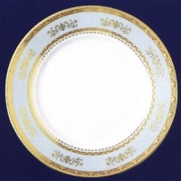 Philippe Deshoulieres Orsay Powder Blue Cake Platter- Round