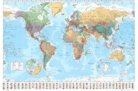 World Map Poster Print, 36x24 World Map Poster Print, 36x24