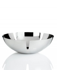 Luxe materials shine in this minimalist bread bowl from Hotel Collection's set of serveware and serving dishes, featuring lustrous stainless steel in a basket-inspired shape. Luxe materials shine in this minimalist bread bowl from Hotel Collection's set of serveware and serving dishes, featuring lustrous stainless steel in a basket-inspired shape.