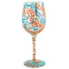 Santa Barbara Design Studio GLS11-5526K Lolita Love My Wine Hand Painted Glass, Fish Out of Water