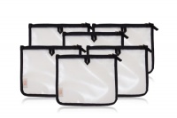 xo(eco) by BlueAvocado Re Zip Medium Lunch Bag, 6-Pack, Black/Cream xo(eco) by BlueAvocado Re Zip Medium Lunch Bag, 6-Pack, Black/Cream