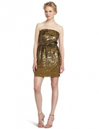 BCBGMAXAZRIA Women's Atalaya Strapless Sequins Dress, Bronze Combo, X-Small BCBGMAXAZRIA Women's Atalaya Strapless Sequins Dress, Bronze Combo, X-Small