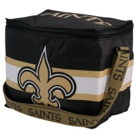 New Orleans Saints Lunch Bag: 6 Pack Zipper Cooler New Orleans Saints Lunch Bag: 6 Pack Zipper Cooler