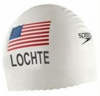 Ryan LOCHTE Speedo Swim Cap Latex - Olympic Ver. (White) Ryan LOCHTE Speedo Swim Cap Latex - Olympic Ver. (White)