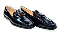 TOD'S Women's Quinn Guaina N. Keeper Blue Leather Loafers Sz 39 0VE0U801 TOD'S Women's Quinn Guaina N. Keeper Blue Leather Loafers Sz 39 0VE0U801