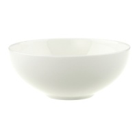 Anmut will be the choice for purists; it is an undecorated white that beautifully shows off the glamorous forms and quality bone china. Dishwasher and microwave safe. Accessories shown: oval platter, round vegetable bowl, creamer, sugar bowl. Anmut will be the choice for purists; it is an undecorated white that beautifully shows off the glamorous forms and quality bone china. Dishwasher and microwave safe. Accessories shown: oval platter, round vegetable bowl, creamer, sugar bowl.