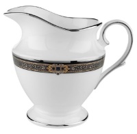 Lenox Vintage Jewel Platinum-Banded Bone China Creamer Lenox Vintage Jewel Platinum-Banded Bone China Creamer