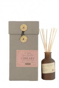 Paddywax Library Collection Gardenia, Tuberose, and Jasmine Jane Austen Fragrance Diffuser Set, 4-Ounce