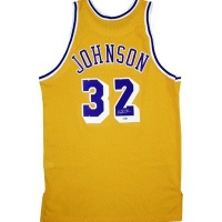 Steiner Los Angeles Lakers Magic Johnson Autographed Replica Jersey