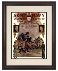 An epic battle that ended in a draw, the 1926 Army-Navy game is one for the American football history books. Beautifully framed, the dramatic cover from that day's program honors a tradition of fine military athletes. An epic battle that ended in a draw, the 1926 Army-Navy game is one for the American football history books. Beautifully framed, the dramatic cover from that day's program honors a tradition of fine military athletes.