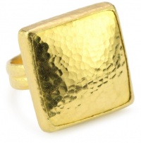 GURHAN Amulet Square High Karat Gold Ring, Size 7 GURHAN Amulet Square High Karat Gold Ring, Size 7