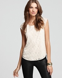 This ethereal-looking Joie top flaunts the lace trend we're obsessed with and offers the look of effortless elegance we all strive for. This ethereal-looking Joie top flaunts the lace trend we're obsessed with and offers the look of effortless elegance we all strive for.