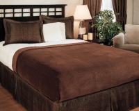 Sun Yin USA Inc Microplush Queen Blanket, Chocolate Sun Yin USA Inc Microplush Queen Blanket, Chocolate