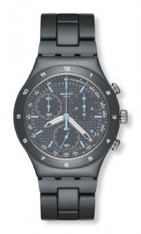 Swatch Men's YCM4001AG Quartz Aluminum Grey Dial Chronograph Watch Swatch Men's YCM4001AG Quartz Aluminum Grey Dial Chronograph Watch