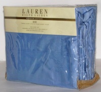 Lauren by Ralph Lauren Bedding Dunham 300 Thead Count Sateen King Sheet Set Azure Blue Lauren by Ralph Lauren Bedding Dunham 300 Thead Count Sateen King Sheet Set Azure Blue