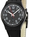 Swatch Women's GB750 Quartz Black Dial Plastic Measures Seconds Watch