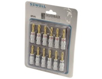 Sewell Direct SW-29751-6 Silverback Banana Plugs Sewell Direct SW-29751-6 Silverback Banana Plugs