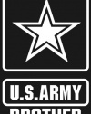 U.S. ARMY BROTHER STAR Logo white window or bumper sticker