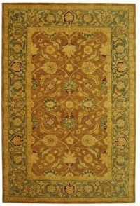 Safavieh AN549A Anatolia Collection 3-Feet by 5-Feet Handmade Hand-Spun Wool Area Rug, Brown and Blue Safavieh AN549A Anatolia Collection 3-Feet by 5-Feet Handmade Hand-Spun Wool Area Rug, Brown and Blue