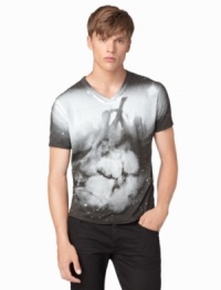The energy of the crowd is captured on this Calvin Klein Jeans cool graphic tee. The energy of the crowd is captured on this Calvin Klein Jeans cool graphic tee.