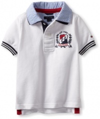 Tommy Hilfiger Boys 2-7 Carl Short Sleeve Polo, Classic White, 7 Regular Tommy Hilfiger Boys 2-7 Carl Short Sleeve Polo, Classic White, 7 Regular
