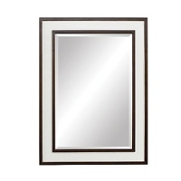 Simple and modern in design, this wall mirror compliments the Hughes bedroom collection.