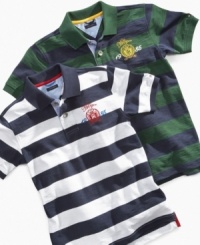 Keep him in step with prep with one of these polished polos from Tommy Hilfiger. Keep him in step with prep with one of these polished polos from Tommy Hilfiger.