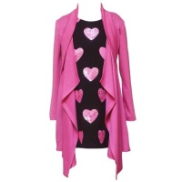Size-6X RRE-54601F FUCHSIA-PINK BLACK TWO-FER SEQUIN HEART MOCK-JACKET Special Occasion Valentine Party Dress,F354601 Rare Editions LITTLE GIRLS Size-6X RRE-54601F FUCHSIA-PINK BLACK TWO-FER SEQUIN HEART MOCK-JACKET Special Occasion Valentine Party Dress,F354601 Rare Editions LITTLE GIRLS