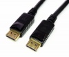 Tera Grand - Premium DisplayPort Male to Male Cable with Latches and Gold Plated Connectors, 6 Ft