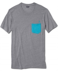 Small details. Add just the right amount of color to your outfit with this t-shirt from Volcom. Small details. Add just the right amount of color to your outfit with this t-shirt from Volcom.