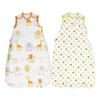 The Gro Company grobag Baby Sleeping Bag Twin Pack, Hippo Hop and Spot 2.5 TOG, 0-6 Months The Gro Company grobag Baby Sleeping Bag Twin Pack, Hippo Hop and Spot 2.5 TOG, 0-6 Months