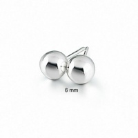 Bling Jewelry Sterling Silver Bead Ball Stud Earrings 6mm Bling Jewelry Sterling Silver Bead Ball Stud Earrings 6mm