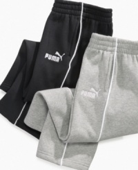 Keep him comfortable in these stripe pants from Puma – perfect look for his workout. Keep him comfortable in these stripe pants from Puma – perfect look for his workout.