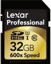Lexar Professional 600x 32GB SDHC UHS-I Flash Memory Card LSD32GCTBNA600