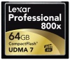 Lexar Professional 800x 64GB CompactFlash Memory Card LCF64GCTBNA800