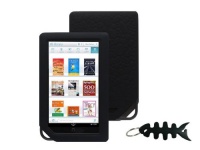 iShoppingdeals - for Barnes and Noble NOOK COLOR eBook Reader Tablet WiFi, Black Soft Silicone Skin Case Cover And Smart Headphone Wrap/Key Chain Style iShoppingdeals - for Barnes and Noble NOOK COLOR eBook Reader Tablet WiFi, Black Soft Silicone Skin Case Cover And Smart Headphone Wrap/Key Chain Style